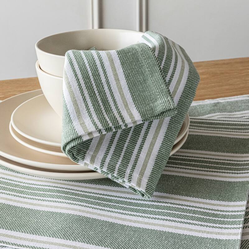over&back 100% Cotton Woven Placemats - Machine Washable - Set of 4