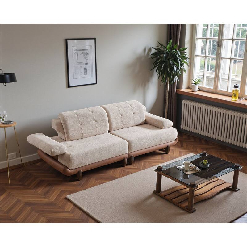 Batagov 3 Pieces Living Room Sets 2 Sofa 1 Chair