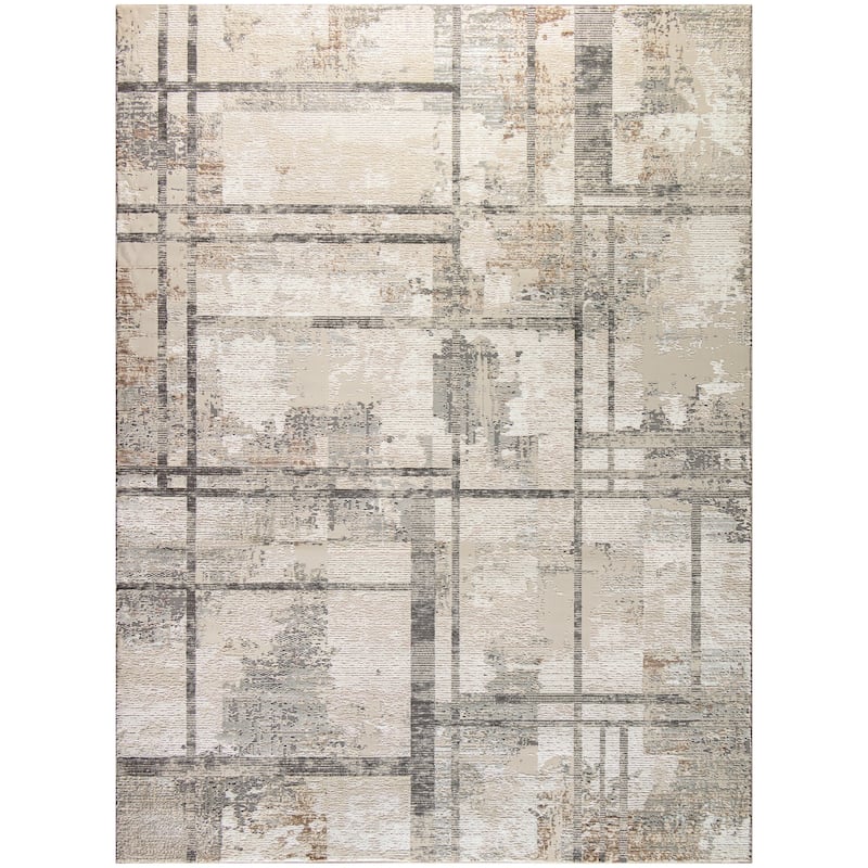 Nourison Eco-Friendly Indoor Abstract Area Rug - 7' 10" x 9' 10" - Ivory/Multicolor