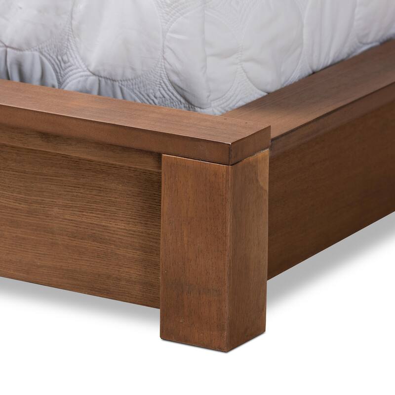Elina Modern and Contemporary Platform Storage Bed with Shelves