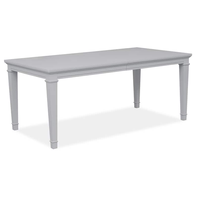Magnussen Home Charleston Harbor Gray Extendable Rectangular Dining Table - 38''W x 72''D x 30''H - 38''W x 72''D x 30''H