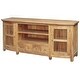 preview thumbnail 5 of 3, Chic Teak Waxed Teak Wood Belize Buffet / Entertainment Center
