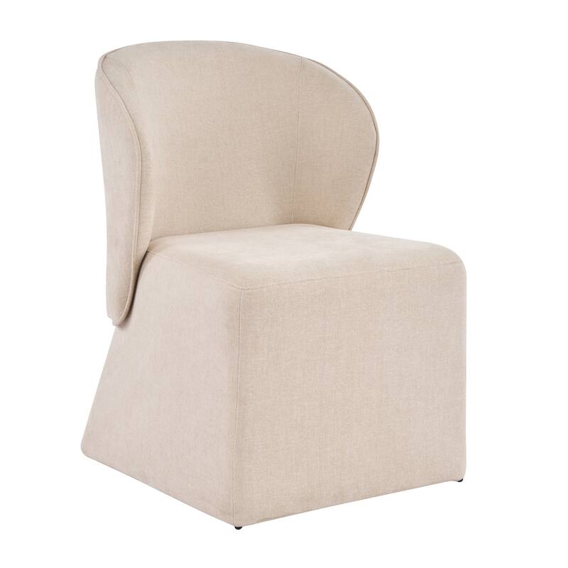 Christopher Knight Home - Eddie Modern Block Silhouette Upholstered Dining Chair with Metal Frame, Versatile Home Use