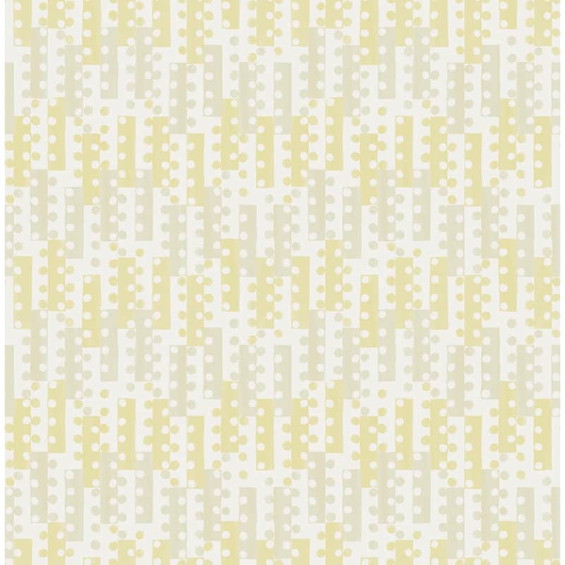 A-Street Prints Erik Yellow Building Blocks Wallpaper