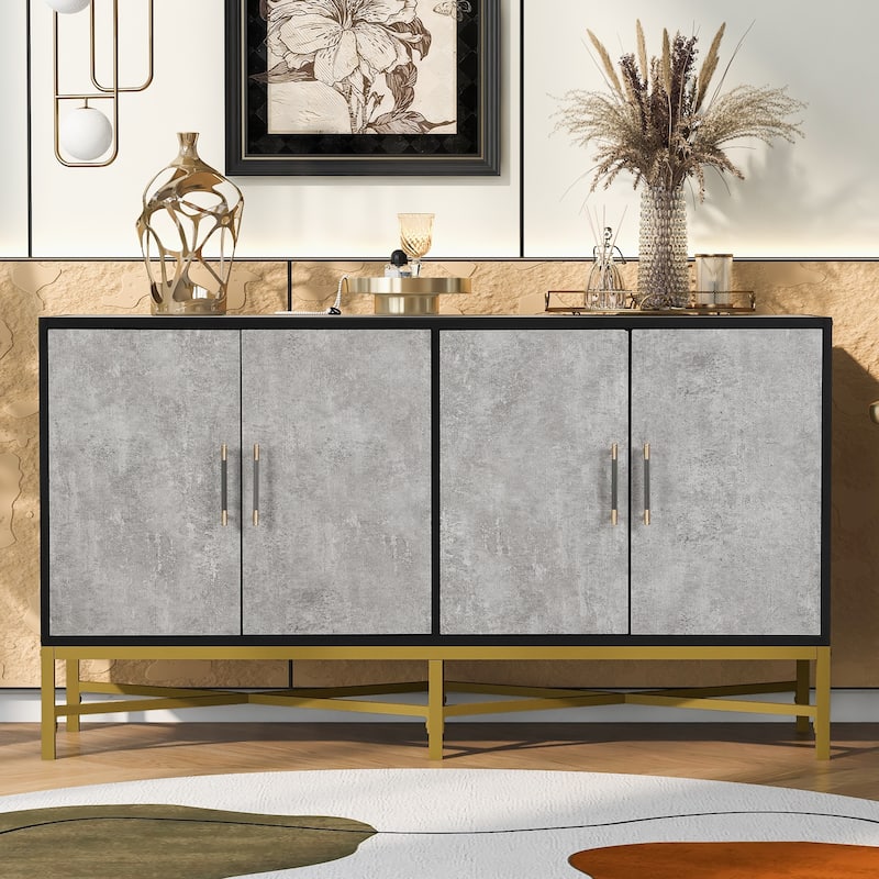 Four-Door Sideboard Buffet Cabinet Storage Cabinet