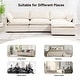 preview thumbnail 67 of 150, Corduroy Sectional Sofa with Removable Ottomans & Ultra-soft Cushions for Living Room & Bedroom