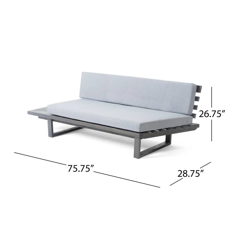 MIRABELLE 2 SEATER SOFA SET OF Grey