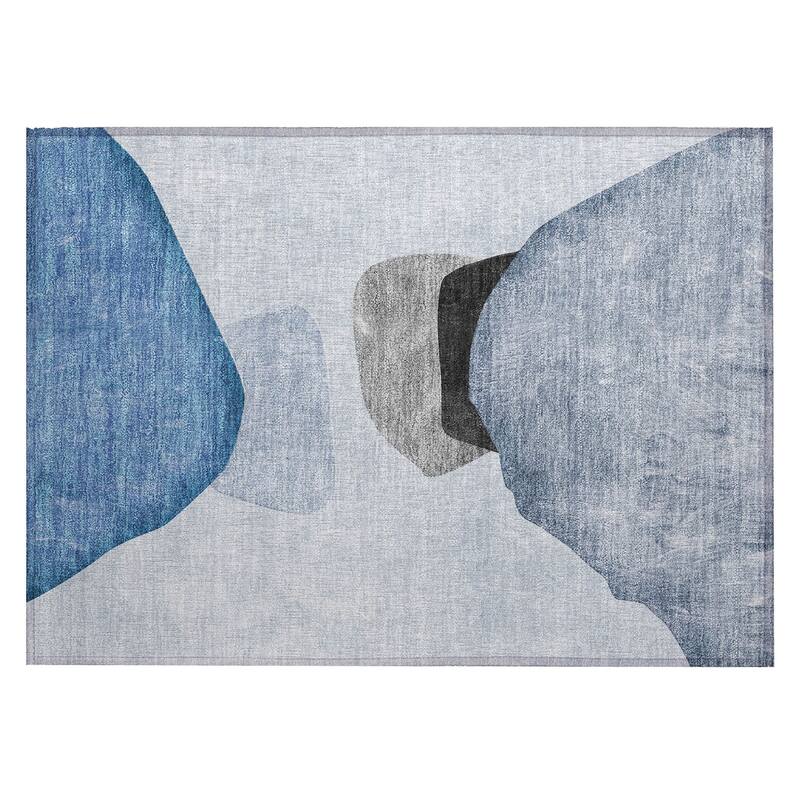 Almira Artistic Abstract Weather Resistant Timeless Fusion Outdoor Rug