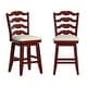 preview thumbnail 10 of 23, Ronda French Ladder Back Swivel Stool