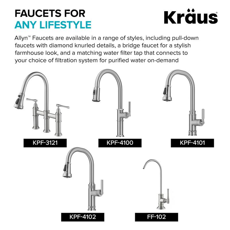 Kraus KPF-4110 Allyn 1.8 GPM Single Hole Pre-Rinse Pull Down Kitchen