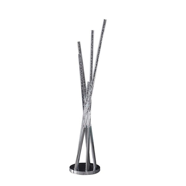 Silver chrome floor lamp on sale