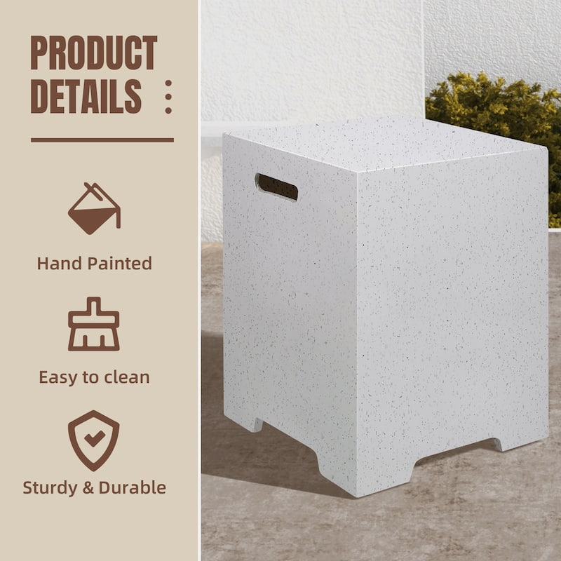 UPHA Outdoor/Indoor Square Magnesium Oxide Modern Tank Cover