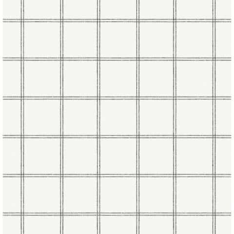 Seabrook Designs Nautical Plaid Unpasted Wallpaper