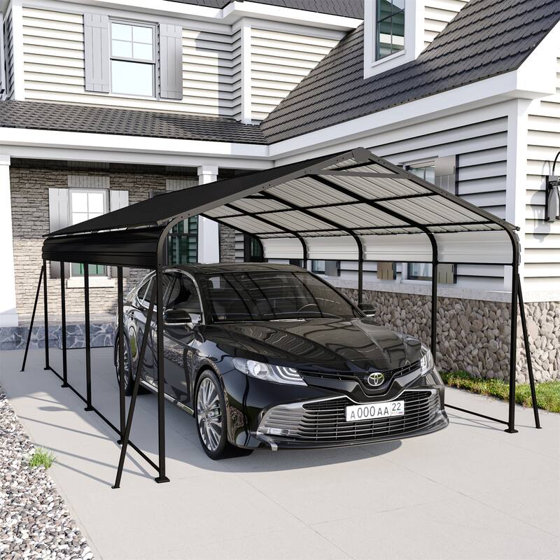 Outdoor Heavy Duty Metal Storage Canopy with Galvanized Steel Frame