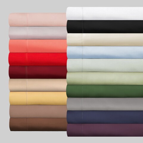 Miranda Haus Solid 300-Thread Count Egyptian Cotton Duvet Cover Set