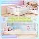 preview thumbnail 10 of 18, L-Shaped Double Twin House Platform Beds with Full-Length Guardrails and Decorative Window