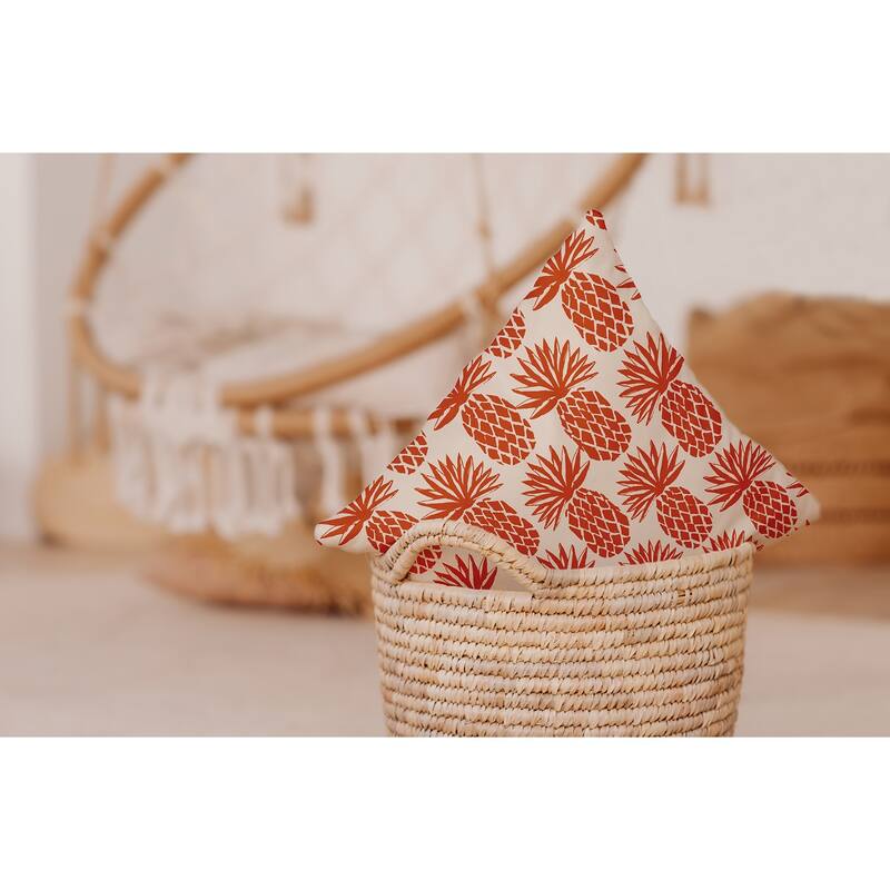 Pineapple Stripes Decorative Throw Pillow