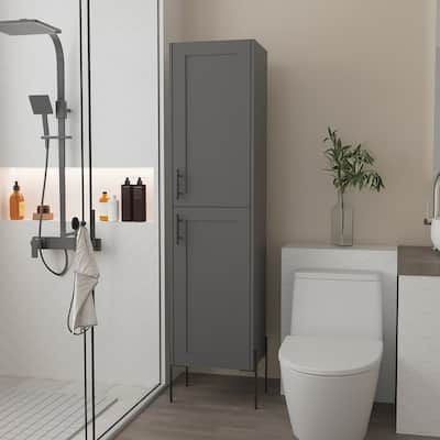 Linen Cabinet Hopewell, Bathroom, Matt Gray