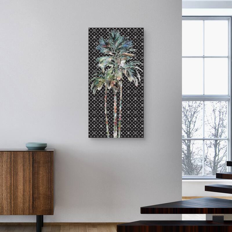 Rainbow Palms I Luxe Canvas Art Print