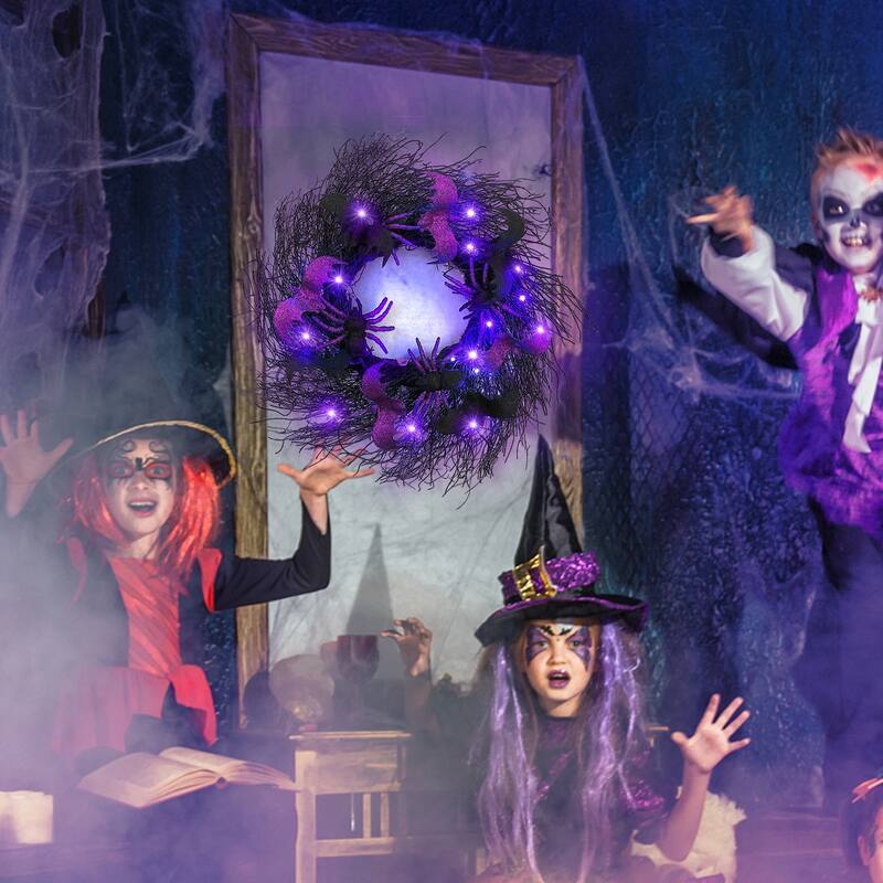 Halloween Wreath for Front Door Decor - N/A