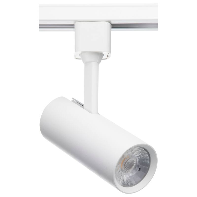 10 Watt LED Commercial Track Head White Cylinder 24 Degree Beam Angle