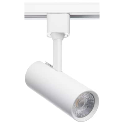 10 Watt LED Commercial Track Head White Cylinder 24 Degree Beam Angle