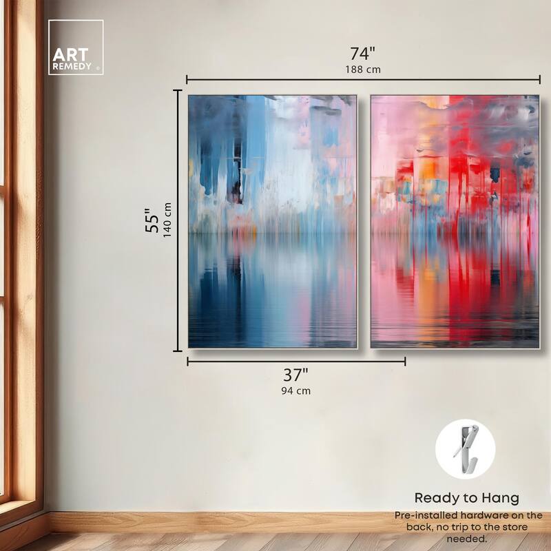Prism on Water Canvas Set of 2 by Art Remedy