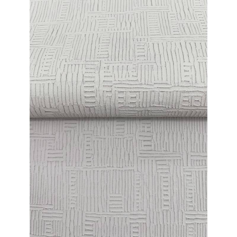 Warner Chiseled Light Grey Abstract Wallpaper