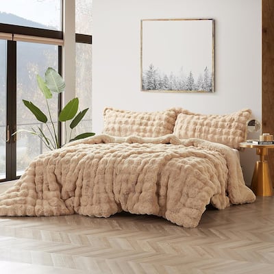 Snowball Chunky Bunny - Coma Inducer® Oversized Comforter Set - Holland Lop Tan