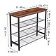 preview thumbnail 5 of 6, DN 4-Tier Metal Shoe Rack, Modern Multifunctional Shoe Storage Shelf with MDF Top Board, 1 pc per carton