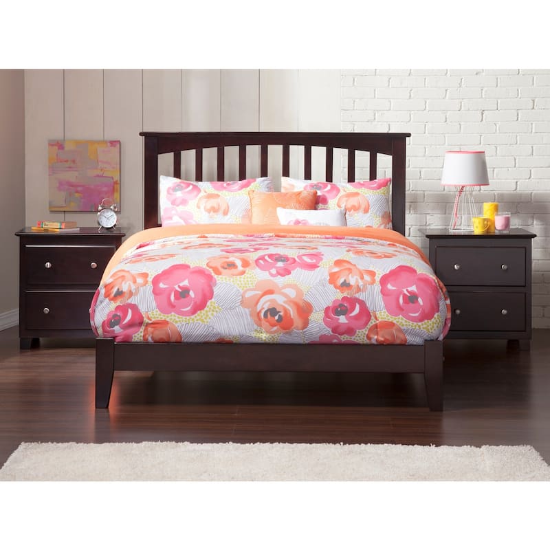 Platform Bed - Stylish Design Slats & Elegant Headboard - Modern Bedroom Furniture