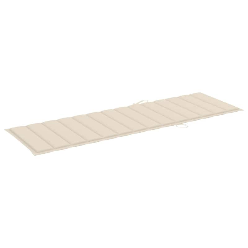 vidaXL Patio Lounge Chair Sunbed Sunlounger with Cushion Solid Acacia Wood