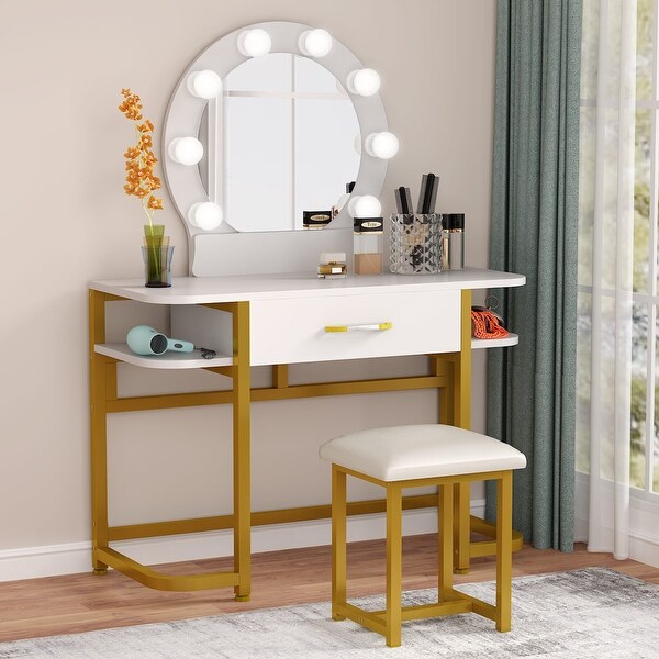 lighted vanity table set