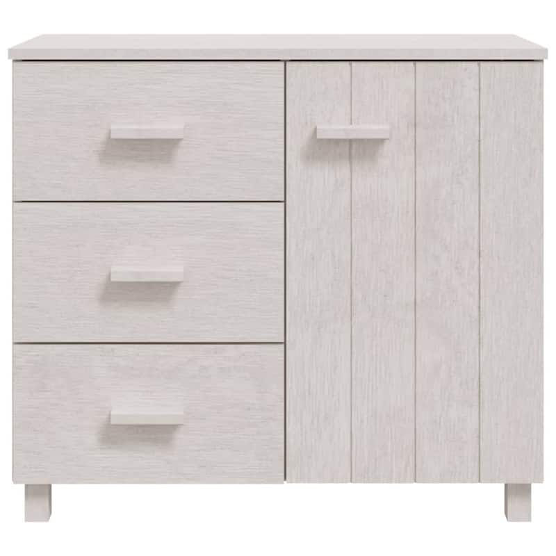 vidaXL Sideboard Buffet Cabinet with Storage for Kitchen HAMAR Solid Pinewood - 35.4"x15.7"x31.5"