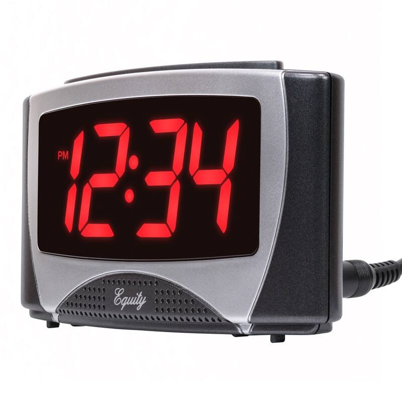 Equity by La Crosse 30029-USB 1.2-Inch Large LED 5V USB Alarm Clock