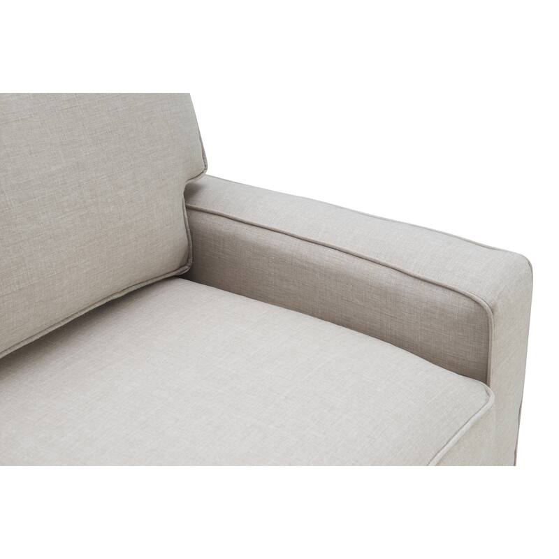Serta Palisades Upholstered 61" Sofas for Living Room Modern Design Couch, Straight Arms, Tool-Free Assembly