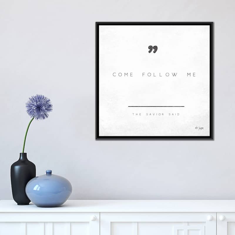 iCanvas "Come Follow Me" by Jaxn Blvd. Framed Canvas Print