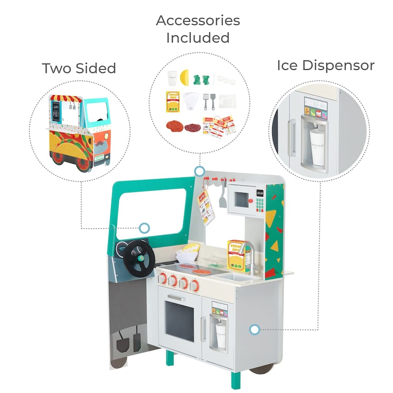 Teamson Kids My Little Helper Kids Play Taco Truck Playset