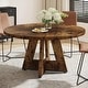 preview thumbnail 3 of 12, 47" Round Dining Table, Wood Top Kitchen Table for Dining/Living Room