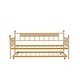 preview thumbnail 6 of 22, Twin Oak Legs & Steel Combination Daybed Bed Frame with Trundle