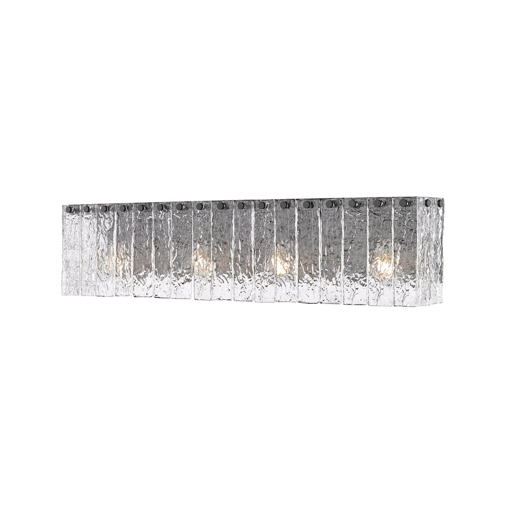 Z-Lite Glacier 4 Light Vanity - Matte Black