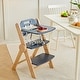 preview thumbnail 4 of 10, Wooden High Chair with Tray for Babies & Toddlers , Beech Blue