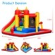 preview thumbnail 2 of 10, Costway Inflatable Water Slide Jumping Bounce House Bouncy Splash Pool