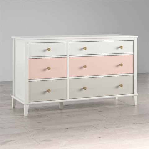 Little Seeds Monarch Hill Poppy White 6-drawer Dresser
