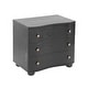 preview thumbnail 20 of 23, Christopher Knight Home - Modern Minimalist 23.62" Nightstand with Roller Glide Drawers & Solid Wood Legs, Versatile Home Use