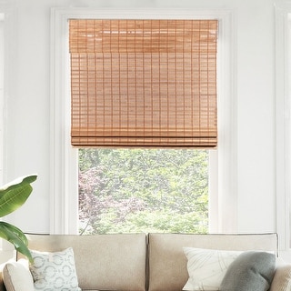 Chicology Light Filtering Cordless Natural Woven Bamboo Window Shade
