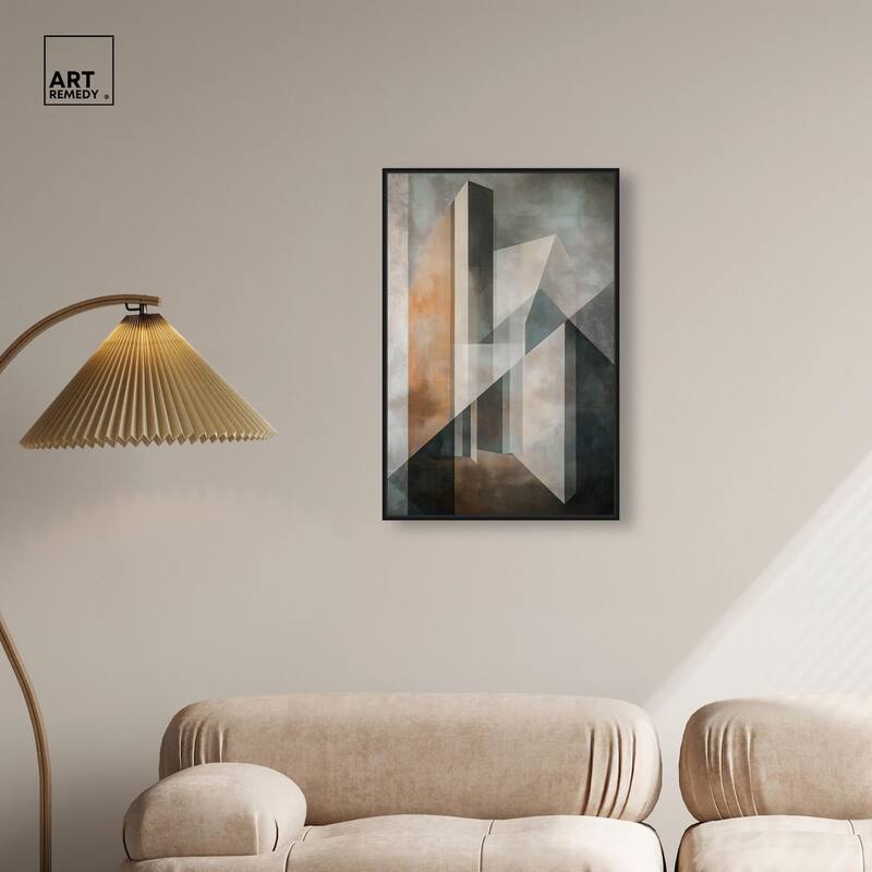 Spatial Geometry Canvas by Art Remedy