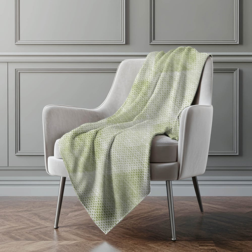 Premium Machine Washable Modern Diamonds Sherpa Throw Blanket