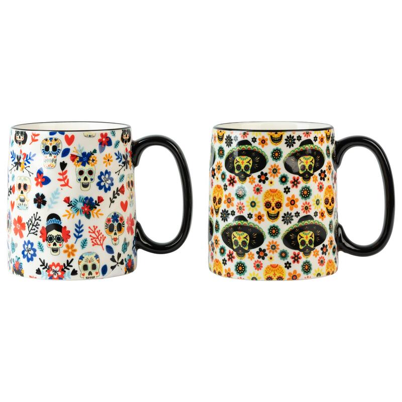 10 Strawberry Street Halloween Bella Mugs, Set of 4