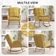 preview thumbnail 56 of 54, HOMYKA 25.2” Wide Rocking Chair with Button Accents for Nurseries